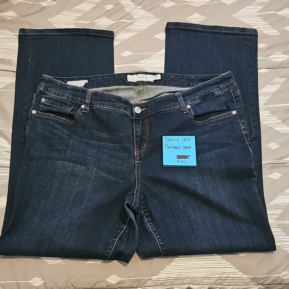 Torrid Dark Indigo Bootcut Stretch Jeans